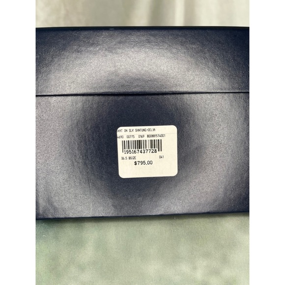 Ralph Lauren Purple Label Celia Ikat Silk Shantung Heels, NIB Size 36.5, Luxury - Picture 12 of 13